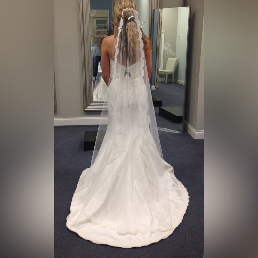 Lace Chapel Wedding Veil-  new/ never worn.  *Veil ONLY, dress sold separately